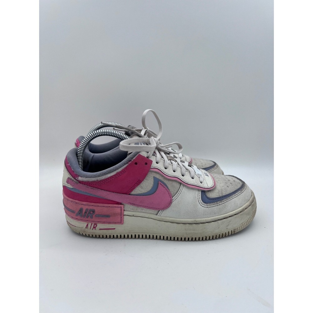 Nike Air Force 1 Shadow Womens‎ Pink Blue White Sneakers DV7449-101 Size 8